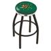 Holland Bar Stool NCAA Swivel 25" Counter Stool Upholstered/Metal in Black/Brown | 25 H x 18 W x 18 D in | Wayfair L8B2C25Vermnt