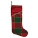 The Holiday Aisle® Tristan Stocking Cotton in Green/Red/Yellow | 20 H x 11 W in | Wayfair HLDY6991 34761316