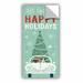 The Holiday Aisle® Holiday on Wheels Panel Wall Decal Canvas/Fabric in Green | 24 H x 8 W in | Wayfair HLDY7274 37105183