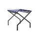 Innit Suba Folding Metal Luggage Rack 20.0 H x 19.0 W x 19.0 D in gray/blackPlastic/Metal in Black/Deep Blue | 20" H X 19" W X 19" D | Wayfair