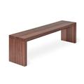 Gus* Modern Plank Dining Bench Wood/Manufactured Wood in Red/Pink/Brown | 18 H x 59 W x 14 D in | Wayfair ECDCPLAN-wa