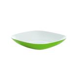 Guzzini Festa Melamine Salad Plate Melamine in Green/White | Wayfair GU-2825.00-44