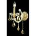 Willa Arlo™ Interiors Stockard 1 - Light Dimmable Candle Wall Light, Crystal in Yellow | 12 H x 8 W x 8 D in | Wayfair HOHM6743 41385819