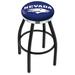 Holland Bar Stool NCAA 36" Swivel Bar Stool Upholstered/Metal in Black/Red/White | 36 H x 19 W x 19 D in | Wayfair L8B2C36NevaUn