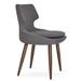 sohoConcept Patara Metal Solid Back Side Chair Upholstered/Metal in Gray | 32 H x 21.5 W x 20 D in | Wayfair DC2002-6