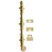 idh by St. Simons Solid Brass 24" Ornamental Bolt in Yellow | 2 H x 0.69 W x 24 D in | Wayfair 11224-3NL
