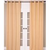 India's Heritage Solid Room Darkening Grommet Single Curtain Panel in Yellow | 96 H in | Wayfair P171 96 Butter