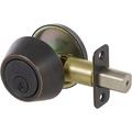 Delaney Hardware Callan Deadbolt Single Cylinder Deadbolt in Brown | 2.5 H x 2.5 W x 0.93 D in | Wayfair 200S-US10BE