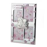 Intrada Italy Happy Family Picture Frame Glass/Metal in Pink | 10 H x 7 W in | Wayfair ARG7204P