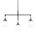 Ivy Bronx Elwell 3 - Light Kitchen Island Linear Pendant Glass in Gray/White | 12.5 H x 5 W x 28.3 D in | Wayfair 4F8C5A7BA3604C48B25CE6ABDBCD4D9E