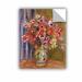 Charlton Home® Pierre Renoir Vase Of Tulips & Anemones, 1895 Removable Wall Decal Vinyl in Green/Red | 24 H x 18 W in | Wayfair