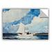 ArtWall Winslow Homer Fishing Schooner, Nassau, 1898-99 Removable Wall Decal Vinyl in Blue/White | 8 H x 12 W in | Wayfair 1hom008a0812p