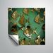 ArtWall Abstract Fish Wall Mural Vinyl in Green/Yellow | 14 H x 14 W in | Wayfair 6Nov084a1414p