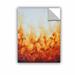ArtWall Amber Flame by Shiela Gosselin Removable Wall Decal Canvas/Fabric in White | 48 H x 36 W in | Wayfair 0gos022a3648p