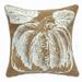 Gracie Oaks Wilmah Pumpkin Printed Throw Pillow Cover Jute | 18 H x 18 W x 3 D in | Wayfair F7687B33F9424D6396097A836DA8D172