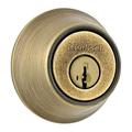 Kwikset 665 Double Cylinder Deadbolt w/ SmartKey Zinc in Yellow | 3.9 H x 3.5 W x 2.7 D in | Wayfair 6655SMT