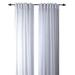 Red Barrel Studio® Aonan Solid Semi-Sheer Wanda Pleat Curtain Panels Polyester in White | 84 H in | Wayfair LARK3083 30349523