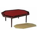 Kestell Furniture 2000 Piece 72" Maple Deluxe Puzzle Table Felt | 29.5 H x 72 W x 48 D in | Wayfair M-872-F- Red Felt/ Pecan