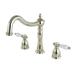 Kingston Brass Bel-Air Double Handle Deck Mounted Roman Tub Faucet, Ceramic in Yellow | Wayfair KS1342BPL