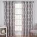 Wade Logan® Borach Geometric Semi-Sheer Grommet Curtain Panels Polyester/100% Cotton in Gray | 96 H in | Wayfair 0D3C8BFDCFDD4C66AEF7DDDB9FD73894