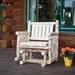 Loon Peak® Tustin Single Seat Glider Outdoor Chair in White | 34 H x 32 W x 26 D in | Wayfair LNPK7558 39269601