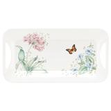 Lenox Butterfly Meadow Melamine Hors D'Oeuvres Tray Melamine in White | 10 W x 15.25 D in | Wayfair 855591