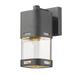 Wade Logan® Brentton LED Outdoor Wall Lantern Metal in Black | 9.25 H x 4.12 W x 5.38 D in | Wayfair 9A15B5B7DC7D40D7BA2952504F5E481E