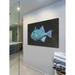Marmont Hill 'Triggerfish' by Warren Sellers Painting Print on Wrapped Canvas Metal in Blue | 40 H x 60 W x 1.5 D in | Wayfair MH-WATSEL-09-C-60
