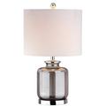 Latitude Run® Iliomar Glass 22" Table Lamp Glass/Linen in Gray/White | 22 H x 13 W x 13 D in | Wayfair CCC01981F00D499B9F42D37EB5F9CE37