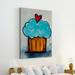 Marmont Hill Blue Cupcake by Tori Campisi - Wrapped Canvas Painting Print Metal in Blue/Gray | 60 H x 40 W x 1.5 D in | Wayfair MH-TORI-117-C-60