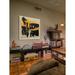 Marmont Hill 'Touch Of Modern Iii' by Irena Orlov Painting Print on Wrapped Canvas in Black/Green/Yellow | 48 H x 48 W x 1.5 D in | Wayfair