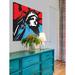 Marmont Hill 'Liberty 1' by Josh Ruggs Painting Print on Wrapped Canvas in Black/Blue/Red | 24 H x 24 W x 1.5 D in | Wayfair MH-JRUG-33-C-24