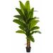 Bay Isle Home™ 90" Artificial Banana Leaf Tree in Planter Silk/Plastic | 90 H x 12 W x 12 D in | Wayfair 7D8EC8E7381449E0AA3EFF0B5430F5AE