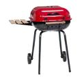 MECO Corporation 32" Americana Kettle Charcoal Grill w/ Side Shelves Chrome/Steel in Red | 33 H x 32 W x 25 D in | Wayfair 4101.0.511