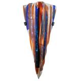 Meyda Lighting Metro Fusion 2-Light Oceano Glass Flush Mounted Sconce Glass in Blue/Brown/White | 16 H x 8 W x 5.5 D in | Wayfair 108108