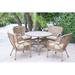 Bay Isle Home™ Batchelder 5 Piece Outdoor Dining Set w/ Cushions Wicker/Rattan | 29.5 H x 44.5 W x 44 D in | Wayfair