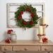 The Holiday Aisle® Artificial Wreath in Green/Red | 5 H x 24 W x 24 D in | Wayfair C9F9556D301748E18237F6D9DE49C575