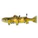 Meyda Lighting 2 - Light Metro Fusion Trout Flush Mounted Sconce Glass in Black/Yellow | 11.5 H x 30 W x 6.5 D in | Wayfair 132285