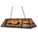 Meyda Lighting Old Forge 6 - Light Pool Table Lights Linear Pendant, Copper in Brown/Gray | 11 H x 48 W x 17 D in | Wayfair 171294