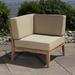 Madbury Road Bali Teak Patio chair w/ Cushions Wood in Brown/White | 28 H x 34 W x 34 D in | Wayfair BALI-CO