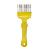 Miller Mfg Little Giant Uncapping Scratcher Fork Stainless steel in Gray/Yellow | 8.5 H x 3 W x 1 D in | Wayfair HFORK