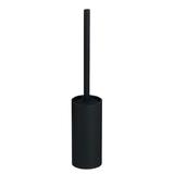 Orren Ellis Coronado 18.2in. H Free Standing Toilet Brush & Holder Metal in Black | 18.2 H x 3.3 W x 3.3 D in | Wayfair