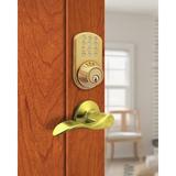 Milocks Complete Entry Lever Set w/ Electronic Deadbolt in Yellow | 7 H x 3 W x 8 D in | Wayfair TFL-02P