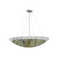 Meyda Lighting Metro Fusion 4 - Light Unique/Statement Bowl Pendant Glass in Black/Brown/Gray | 15 H x 30 W x 30 D in | Wayfair 139162