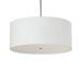 Astoria Grand Ashburton Oak 3 - Light Shaded Drum Chandelier Textile in Gray/White | Wayfair 515EE714B7264B5B8D9FF1469B17589C