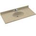 Swan Chesapeake Solid Surface 25" Single Bathroom Vanity Top | 6.125 H x 25 W x 22 D in | Wayfair CH02225.122