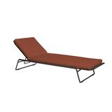 OASIQ Sandur Sun Chaise Lounge w/ Cushions Metal in Brown | 10.63 H x 29.13 W x 79.5 D in | Outdoor Furniture | Wayfair 3001115501000-CB
