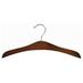 Only Hangers Inc. Decorative Wooden Pant/Skirt Hanger w/ Clips for Dress/Shirt/Sweater Wood/Metal in Brown | 7 H x 14 W in | Wayfair NH301-25