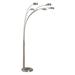 Artiva USA Micah 88" LED Arched Floor Lamp Metal in Gray | 88 H x 48 W x 36 D in | Wayfair LED207901