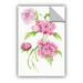 Ophelia & Co. Buker Floral Delight III Removable Wall Decal Metal in Green/Pink | 32 H x 48 W in | Wayfair DDF242EAB22F4D20BB43F016CAD41485